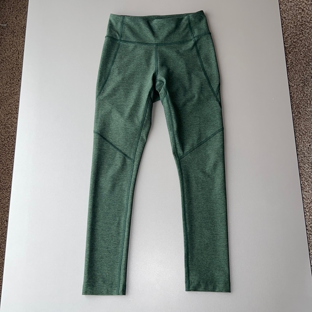 Outdoor Voices Green Heathered Leggings